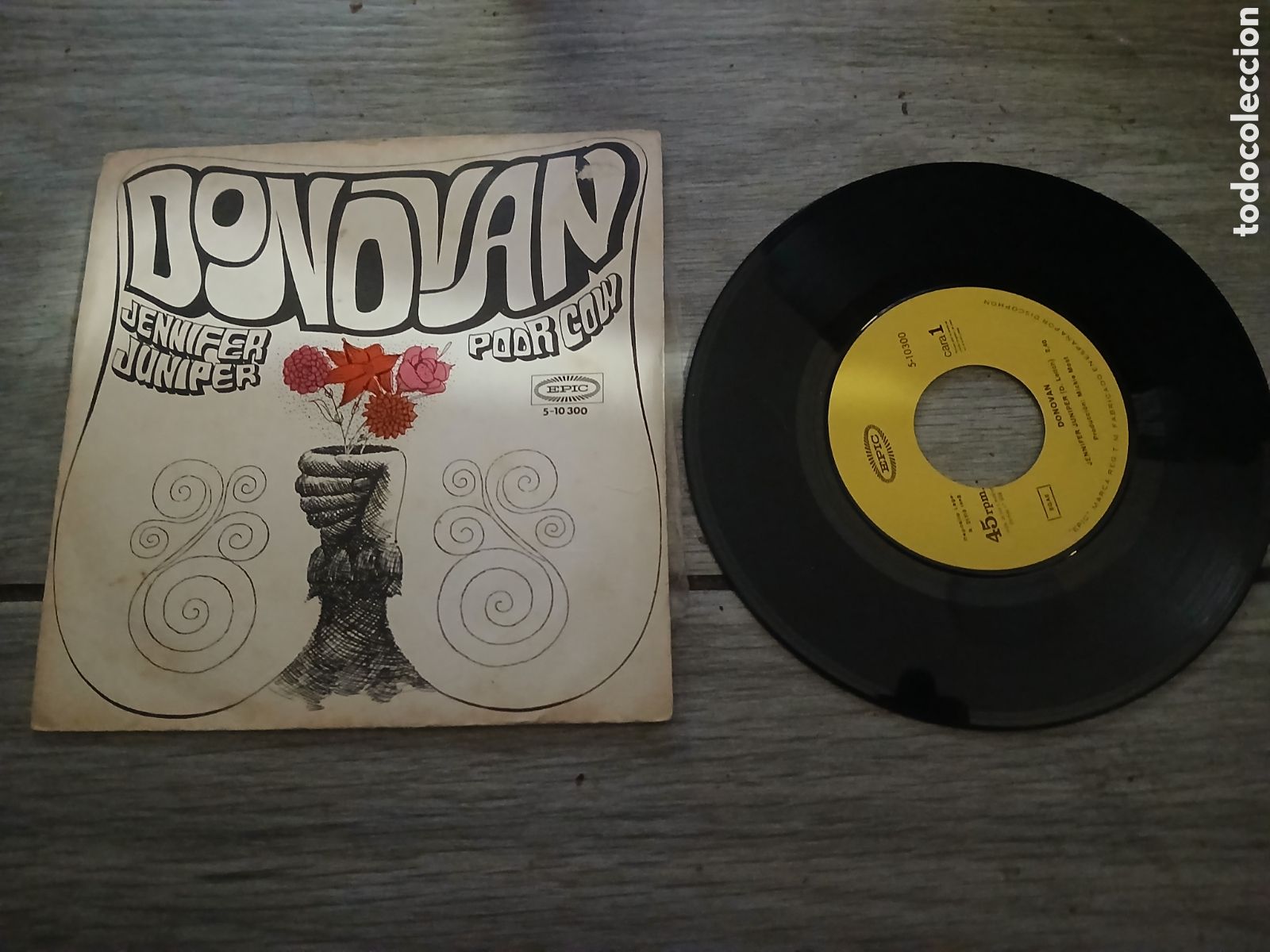 Discos de vinilo: DONOVAN - JENNIFER JUNIPER - SINGLE - SPAIN - EPIC - L - - Foto 1