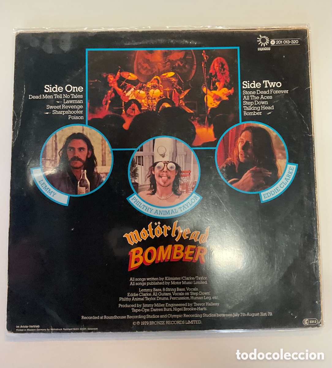 Discos de vinilo: MOTORHEAD. Bomber. GERMANY. - Foto 2