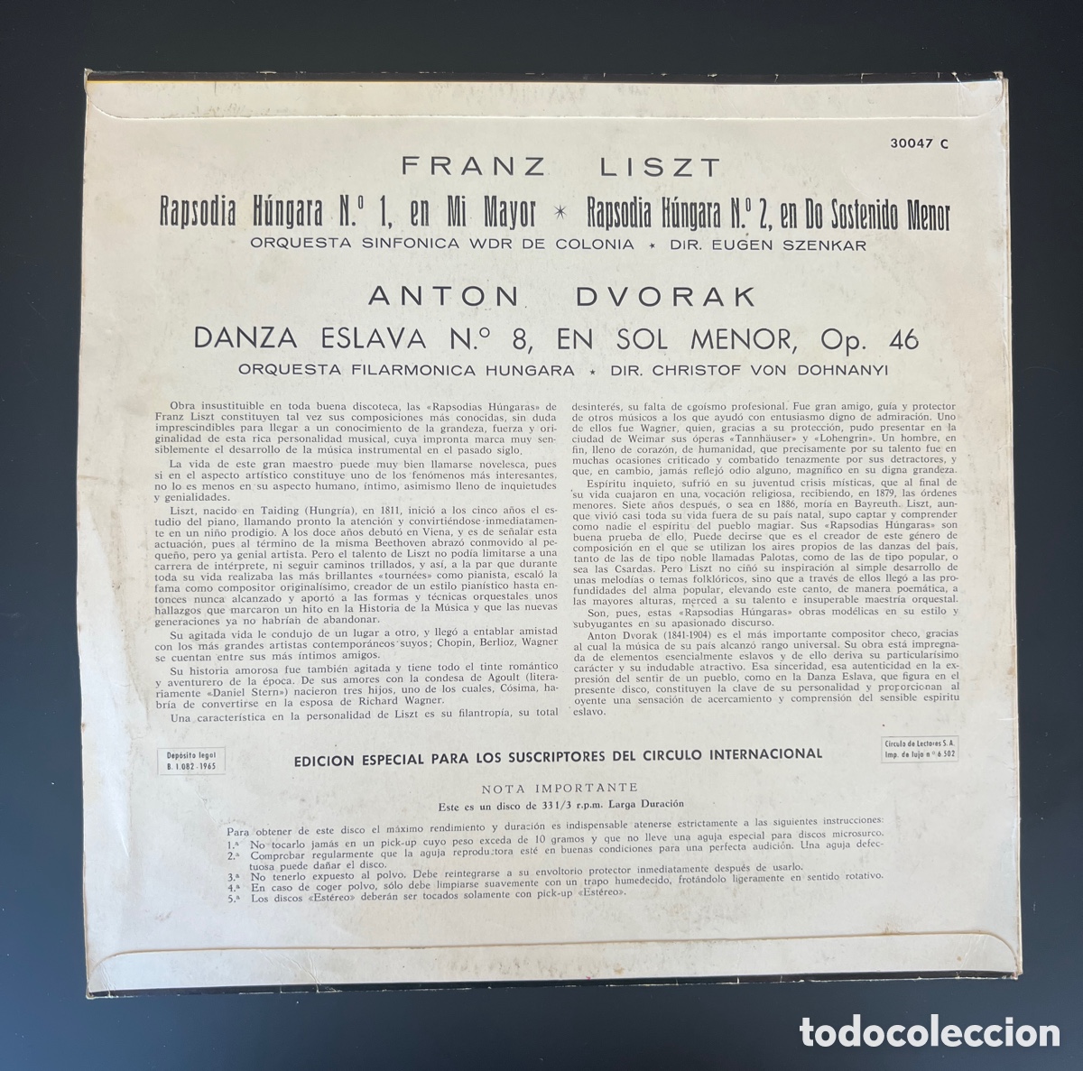 Discos de vinilo: Danza Eslava disco vinilo - Foto 2