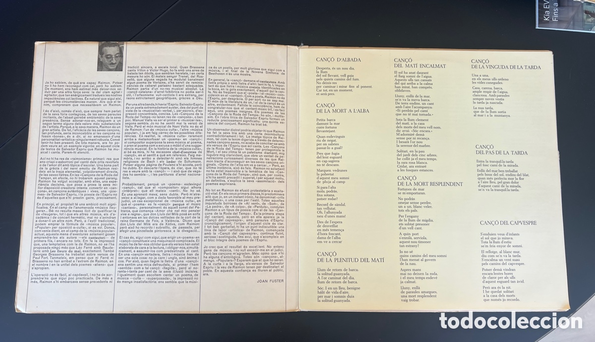 Discos de vinilo: RAIMON/ESPRIU. Can&ccedil;ons de la Roda del Mon. LP 1966 - Foto 4