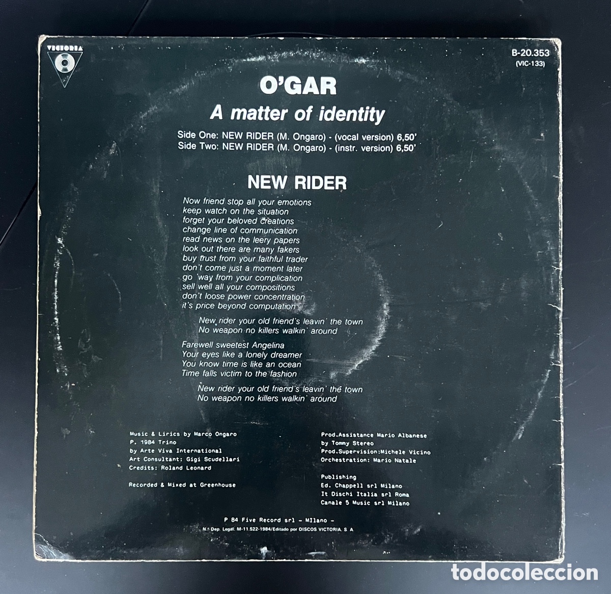 Discos de vinilo: 12 MAXI-OGAR-NEW RIDER - Foto 2