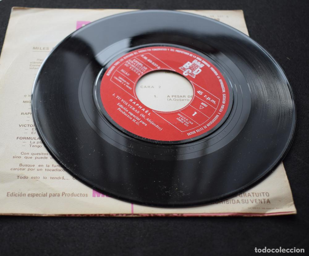 Discos de vinilo: RAPHAEL - TU VOLVERAS - SINGLE PROMO DE 1970 - Foto 4
