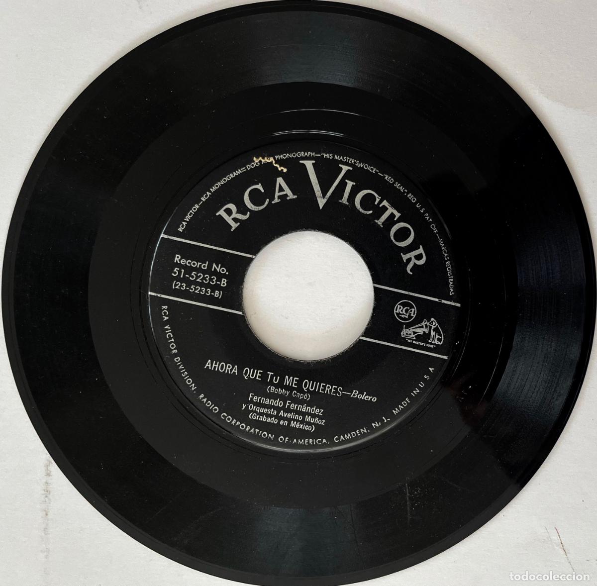 Discos de vinilo: FERNANDO FERNANDEZ. AVELINO MU&Ntilde;OZ. CABARETERA. SINGLE ORIGINAL USA - Foto 2