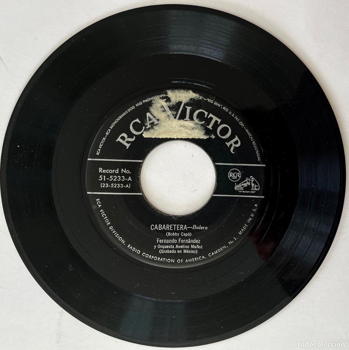 Discos de vinilo: FERNANDO FERNANDEZ. AVELINO MU&Ntilde;OZ. CABARETERA. SINGLE ORIGINAL USA - Foto 1
