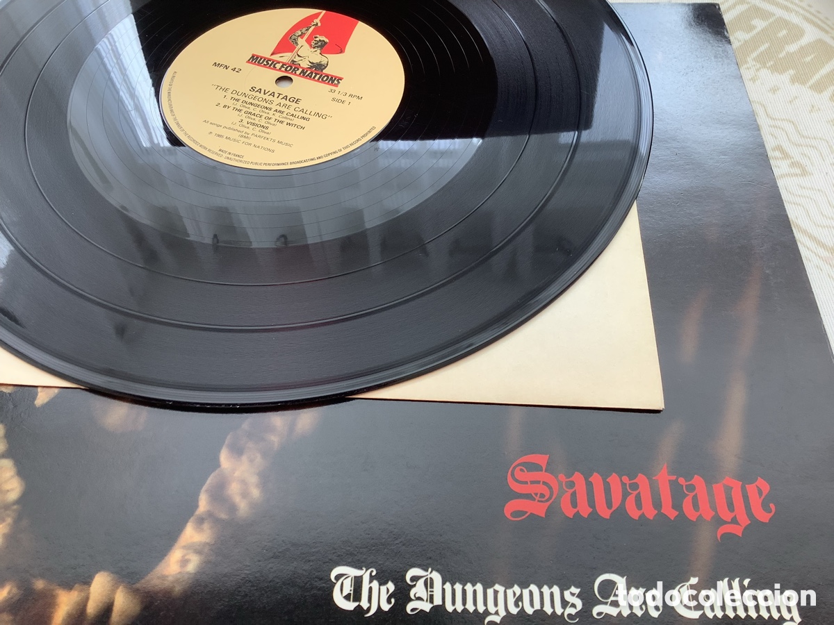 Discos de vinilo: SAVATAGE. THE DANGEROUS ARE CALLING. 1985 - Foto 4