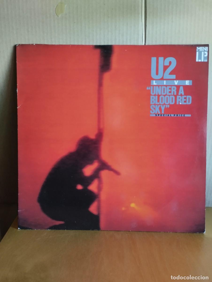 Discos de vinilo: U2 ---- LIVE- UNDER A BLOOD RED SKY - Foto 1