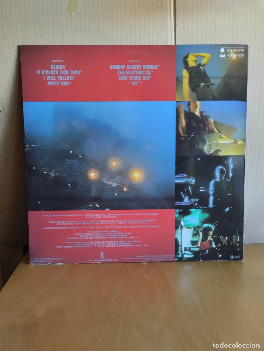 Discos de vinilo: U2 ---- LIVE- UNDER A BLOOD RED SKY - Foto 2