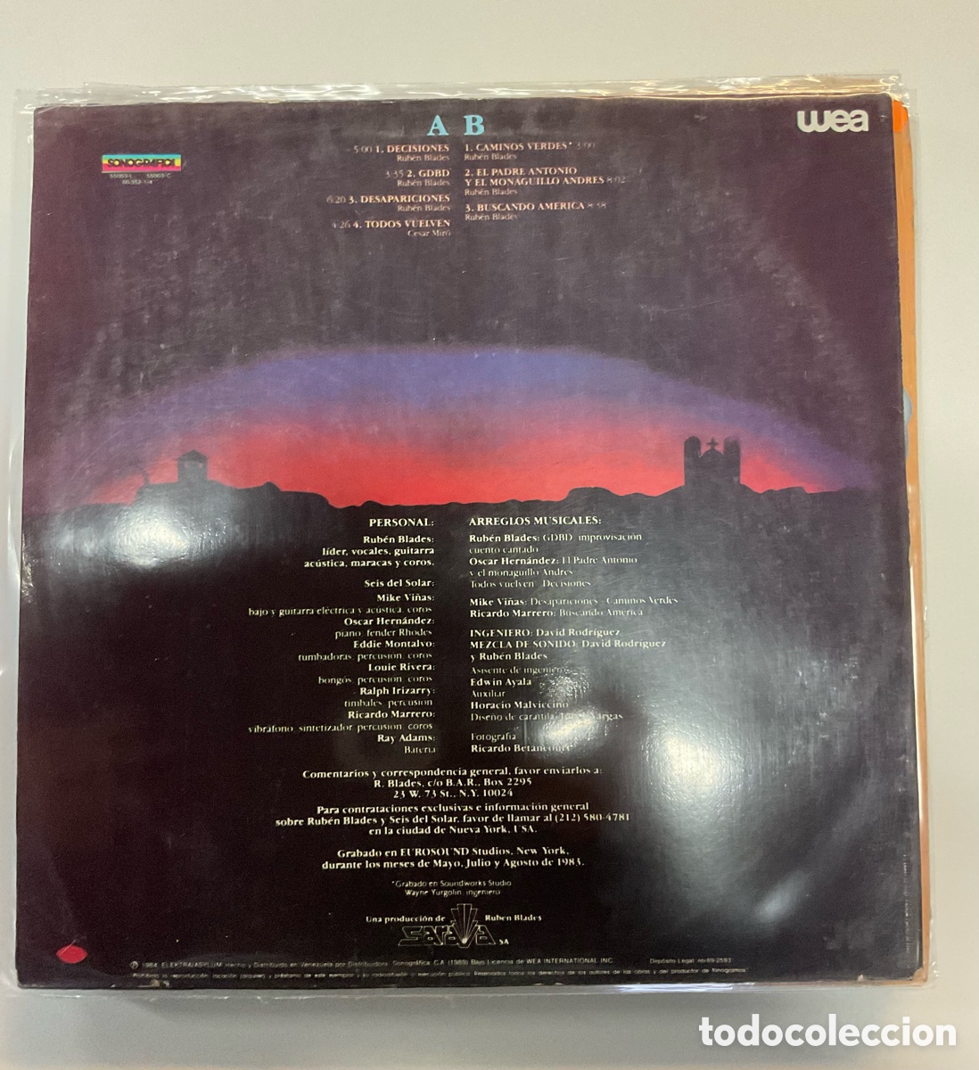 Discos de vinilo: COLECCI&Oacute;N RUB&Eacute;N BLADES. Venezuela. - Foto 18