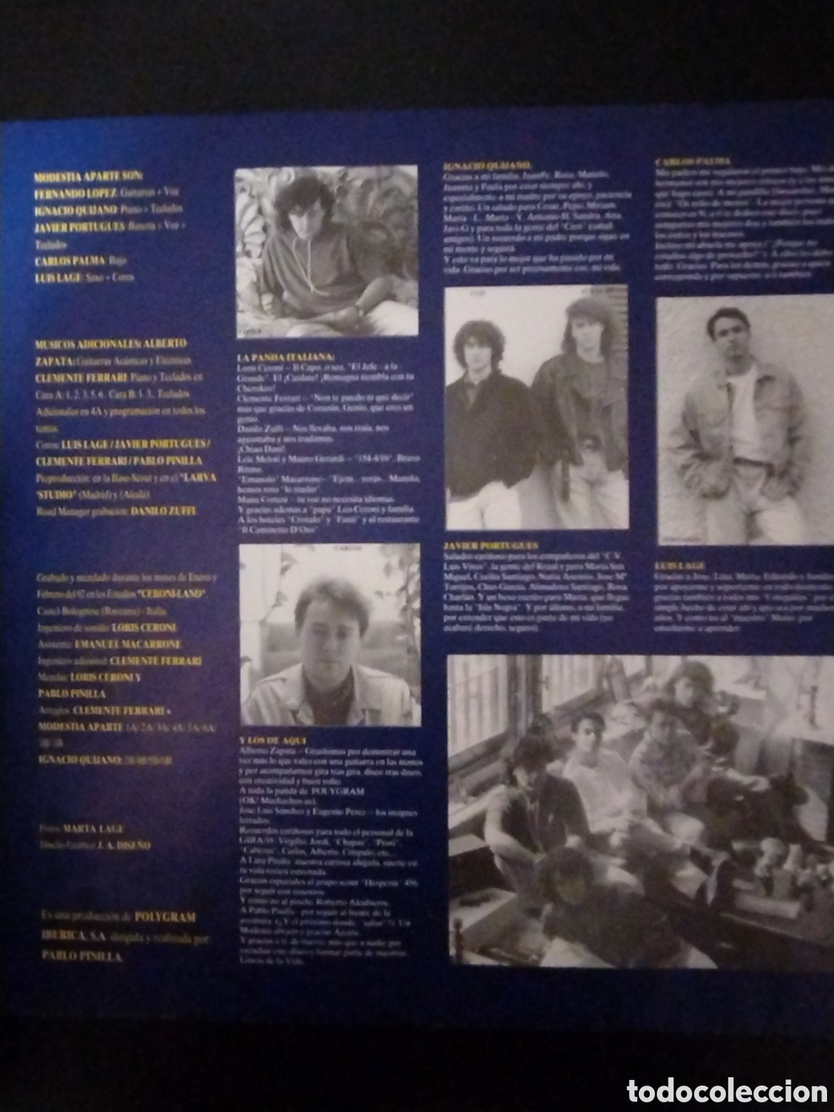 Discos de vinilo: Modestia aparte LP la l&iacute;nea de la vida - Foto 4