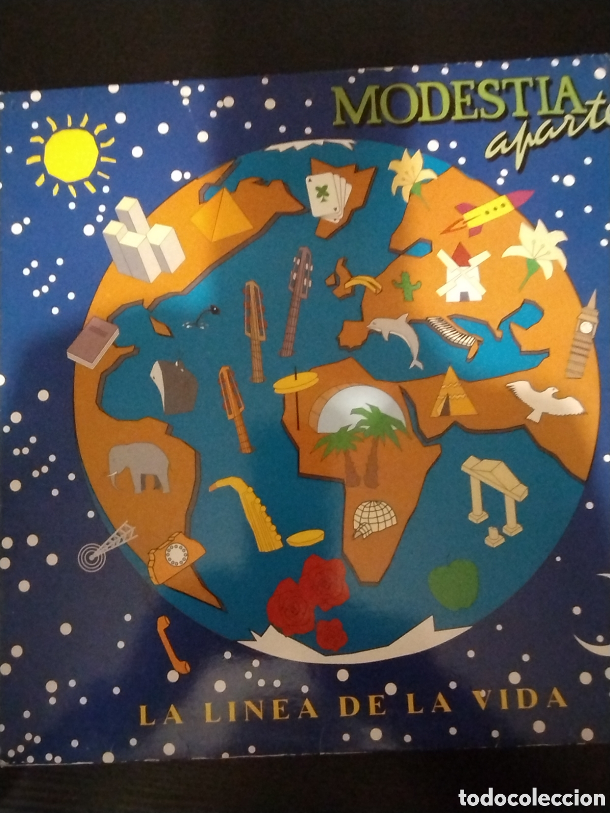 Discos de vinilo: Modestia aparte LP la l&iacute;nea de la vida - Foto 1