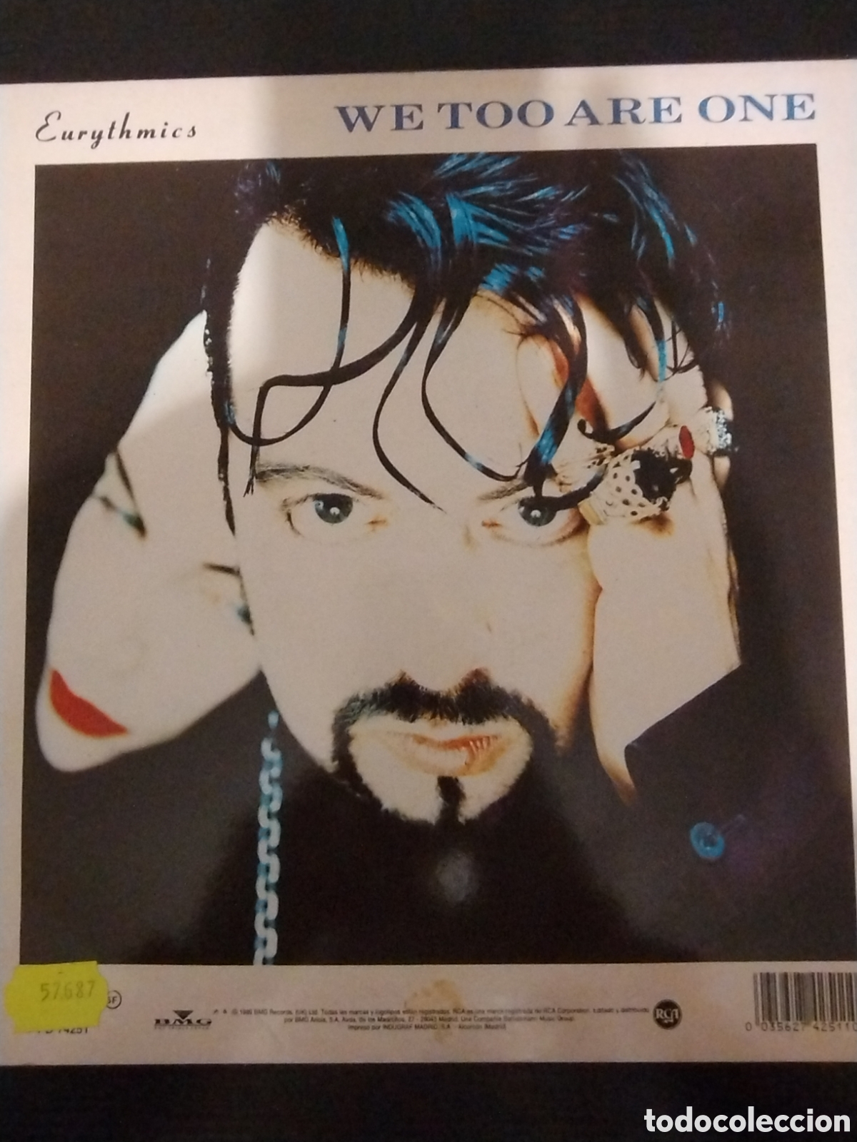 Discos de vinilo: Eurythmics we too are one - Foto 2