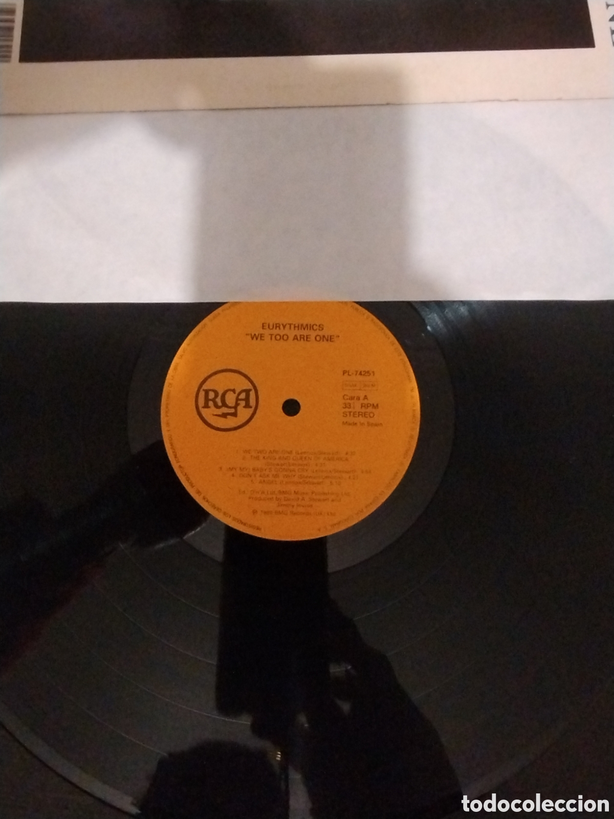 Discos de vinilo: Eurythmics we too are one - Foto 3