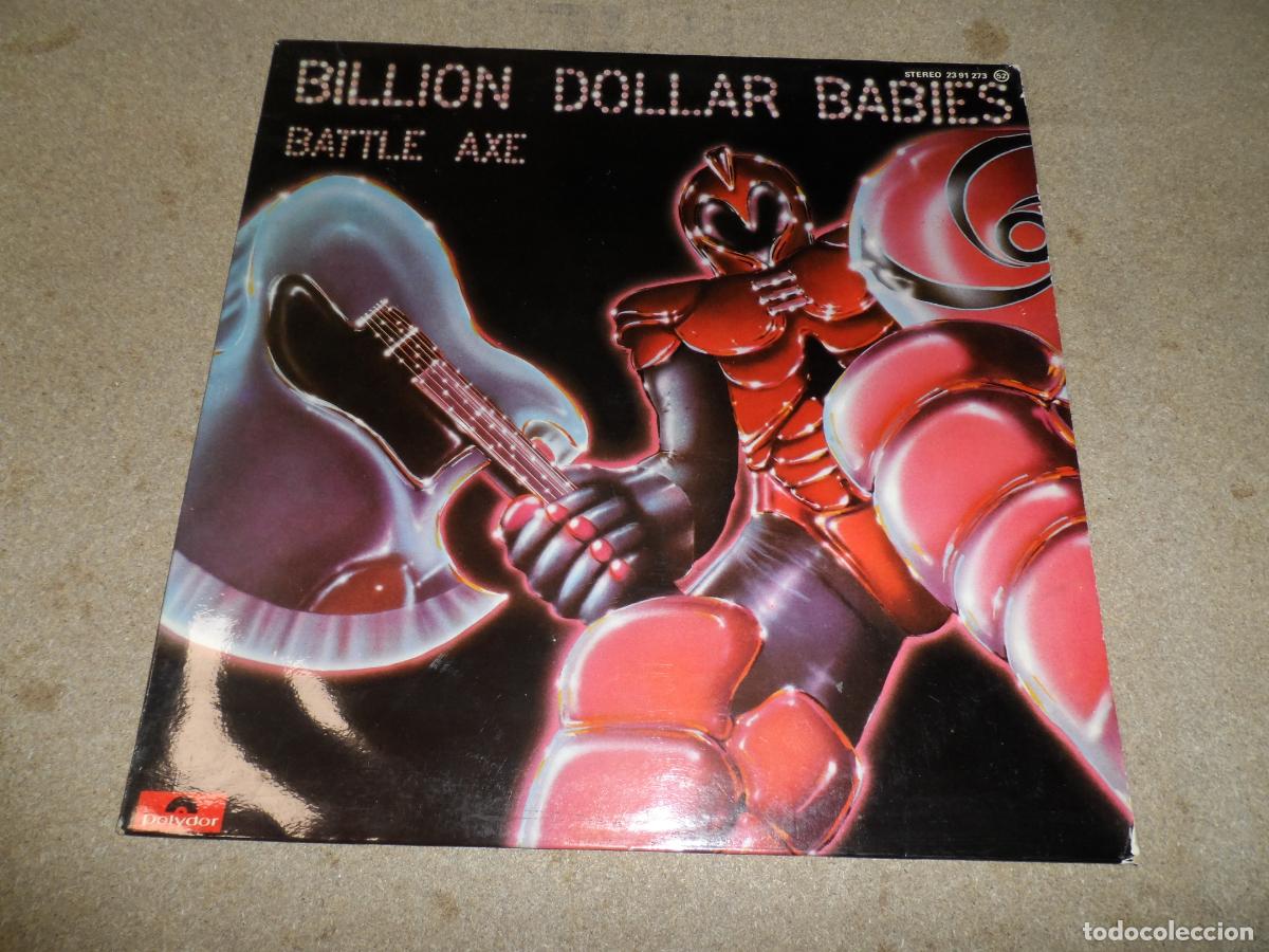 Discos de vinilo: BILLION DOLLAR BABIES - BATTLE AXE (SPAIN 1977) - Foto 1