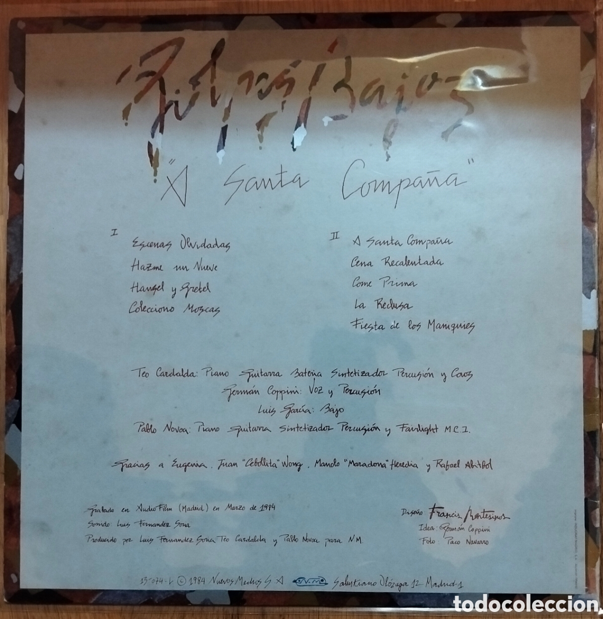 Discos de vinilo: GOLPES BAJOS &rdquo;A SANTA COMPA&Ntilde;A&rdquo; VINILO - Foto 2
