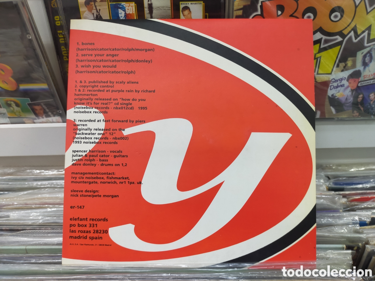 Discos de vinilo: Ivy ep Bones 1995 Espa&ntilde;a vinilo de color - Foto 2
