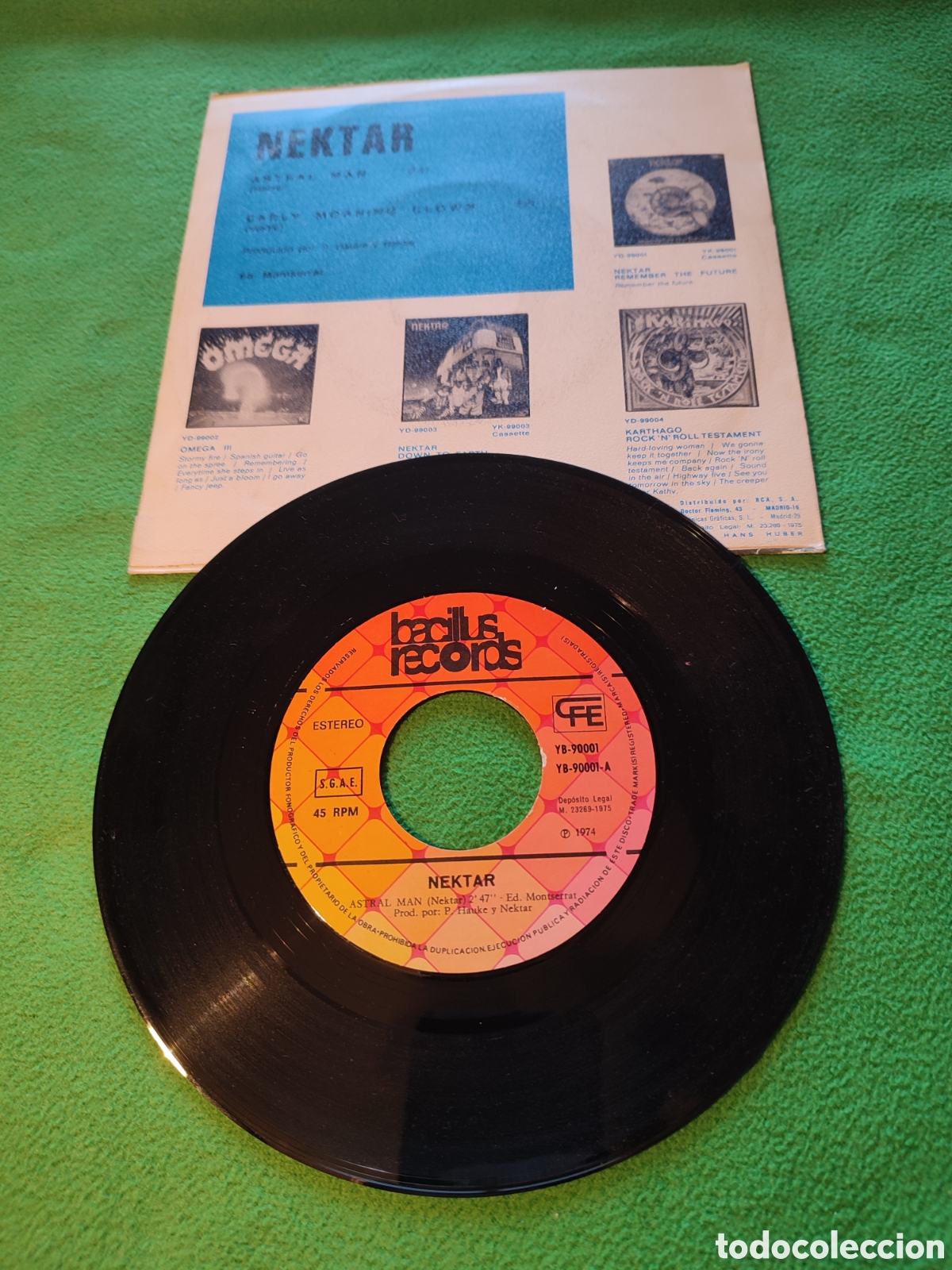 Discos de vinilo: Nektar - Astral man / Early morning clown - Foto 2