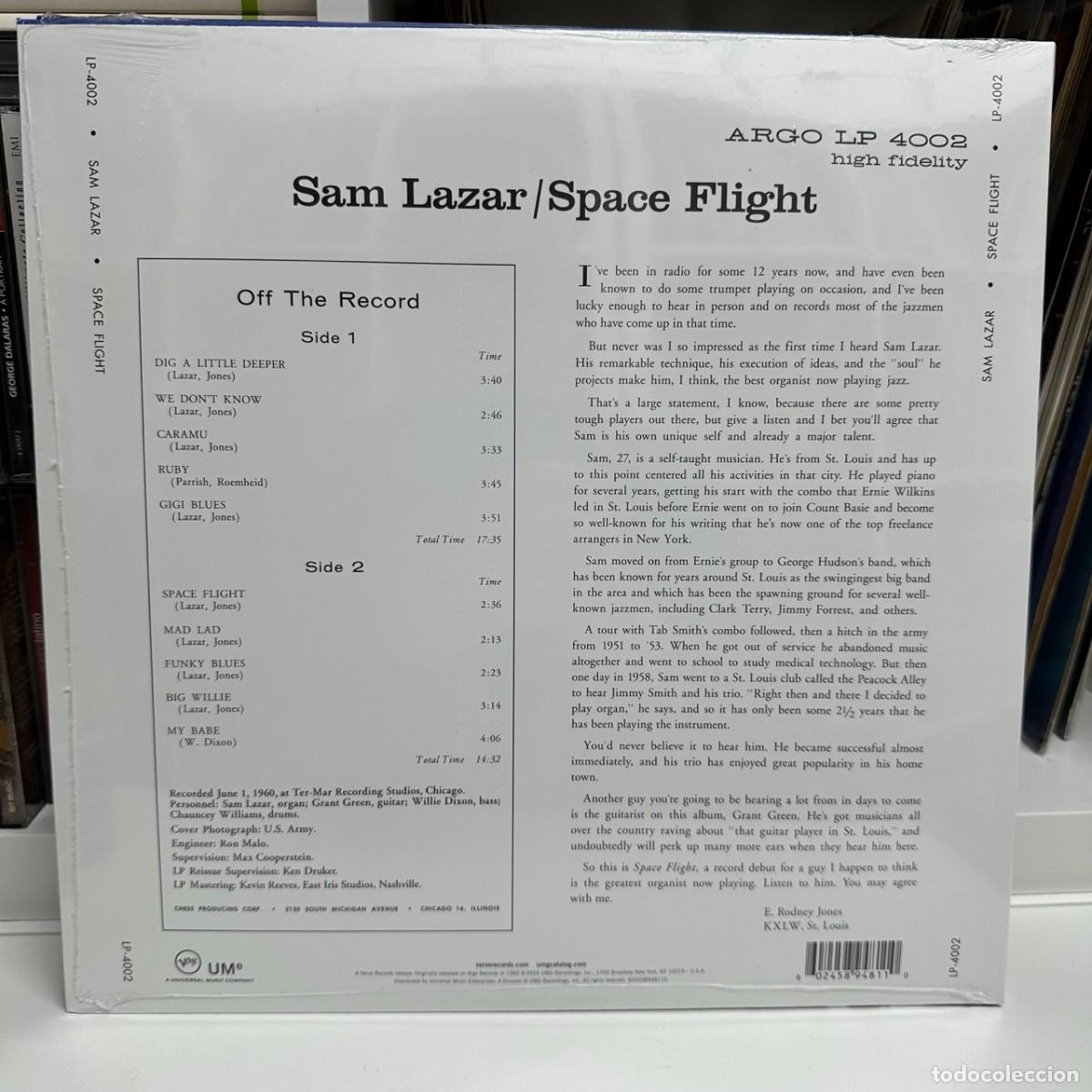 Discos de vinilo: Sam Lazar - Space Flight (LP) *Precintado* - Foto 2