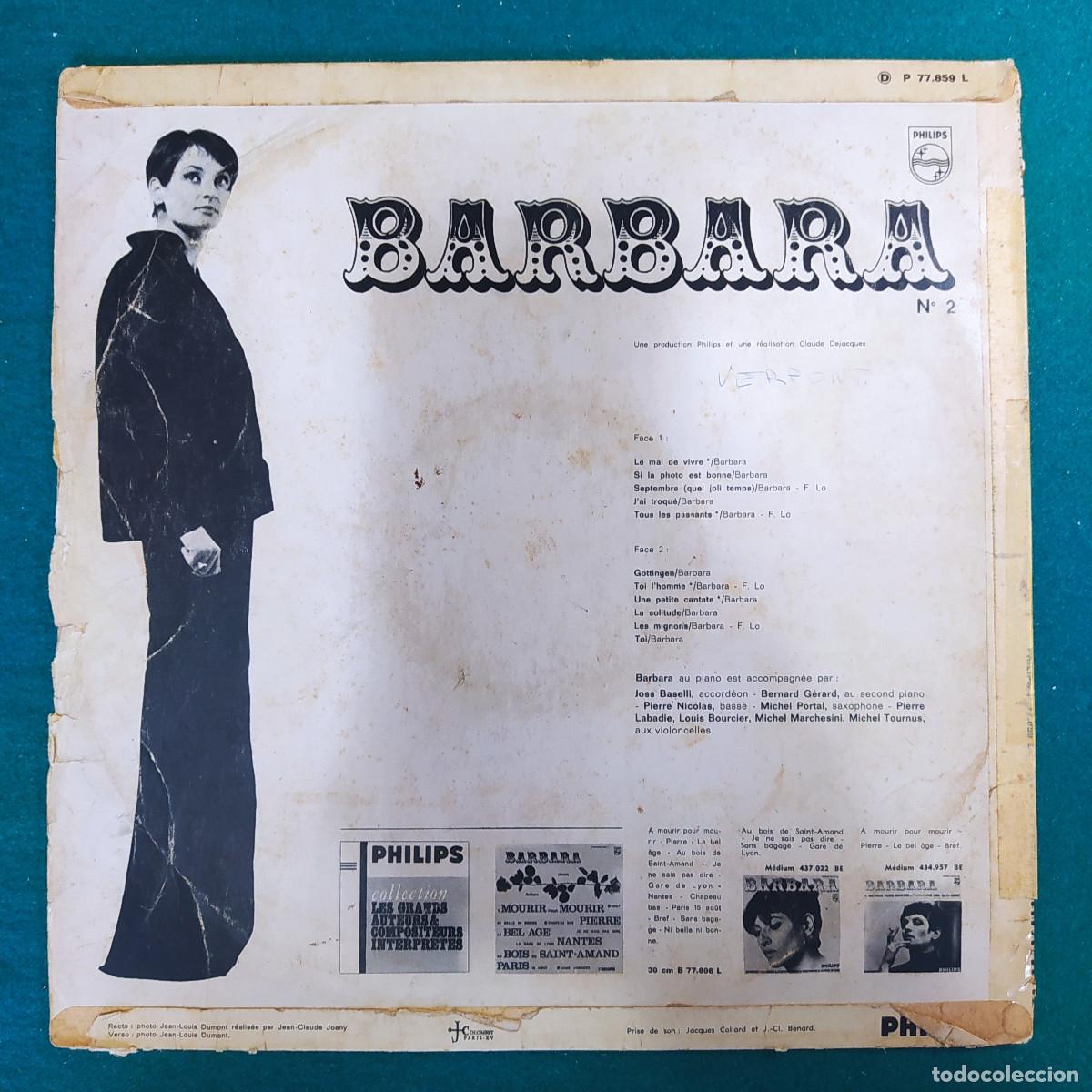 Discos de vinilo: Barbara &ndash; Barbara N&deg;2 - Foto 2