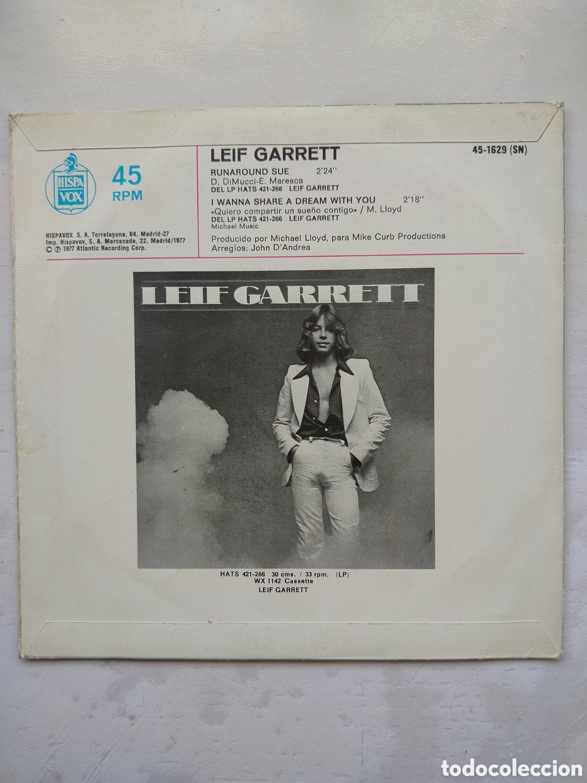 Discos de vinilo: Leif Garret Promo Single - Foto 2