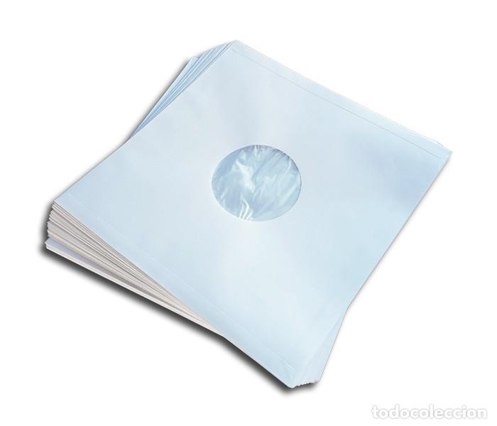 Discos de vinilo: 25 FUNDAS INTERIORES DE PAPEL + ANTIEST&Aacute;TICO PARA DISCOS DE VINILO LP Y 12&rdquo; MAXISINGLE - NUEVAS -