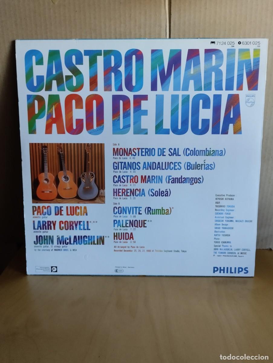 Discos de vinilo: PACO DE LUCIA ---- CASTRO MARIN - Foto 2