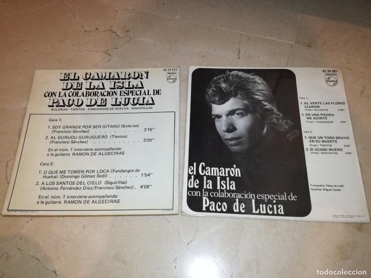 Discos de vinilo: LOTE DE 2 EPs DE CAMAR&Oacute;N DE LA ISLA-ORIGINALES 1970 - Foto 2