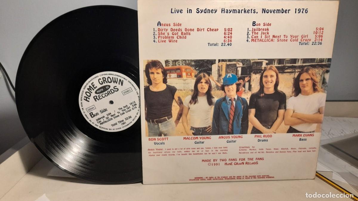 Discos de vinilo: LP AC/DC : SIN SYDNEY &acute;76 LIVE - Foto 2