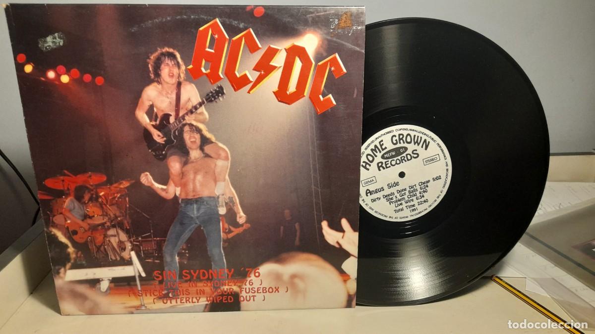 Discos de vinilo: LP AC/DC : SIN SYDNEY &acute;76 LIVE - Foto 1