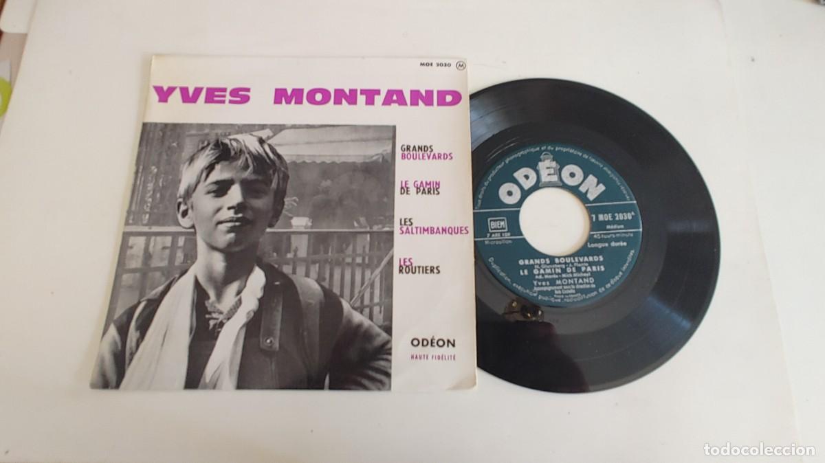 Discos de vinilo: YVES MONTAND-EP GRANDS BOULEVARDS +3 - Foto 1
