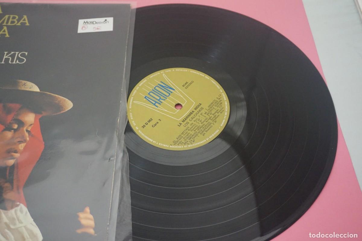 Discos de vinilo: LP - LA MARIMBA INDIA - LOS CALCHAKIS - VINILO COMO NUEVO - Foto 2