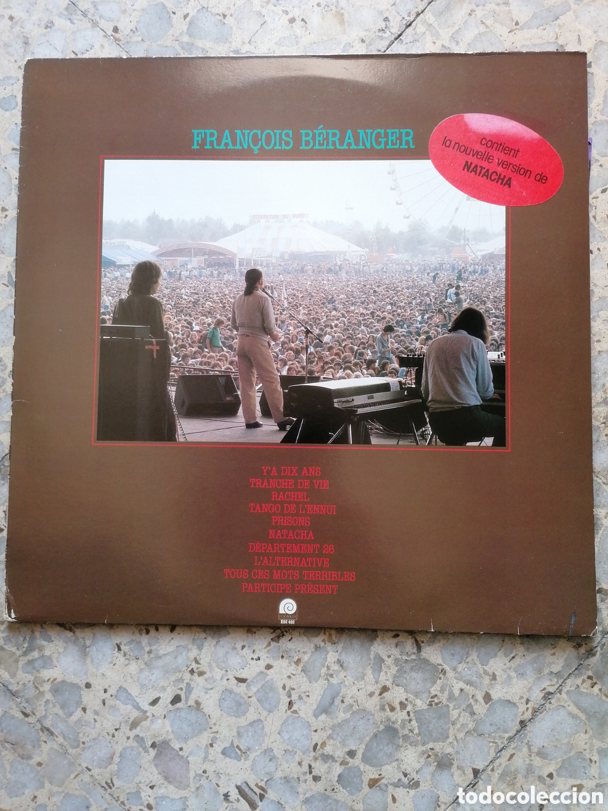 Disques de vinyle: LP FRANCOIS BERANGER NATACHA 1979