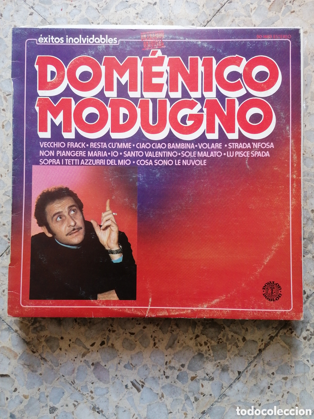 Discos de vinilo: LP DOMENICO MODUGNO EXITOS ORIGINALES 1980 - Foto 1