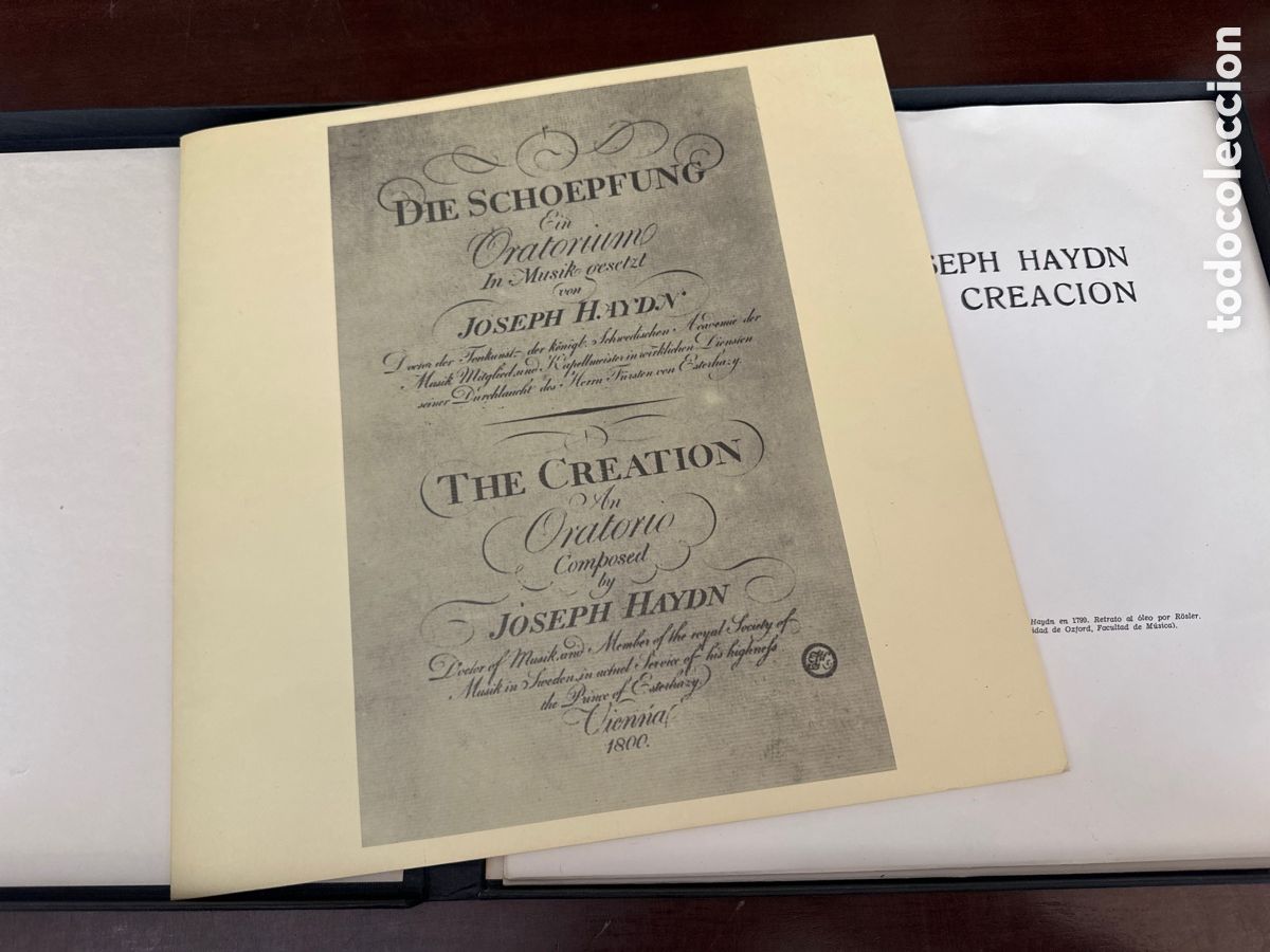 Discos de vinilo: HAYDN - LA CREACION BOX 2 LPS + LIBRETO - Foto 2