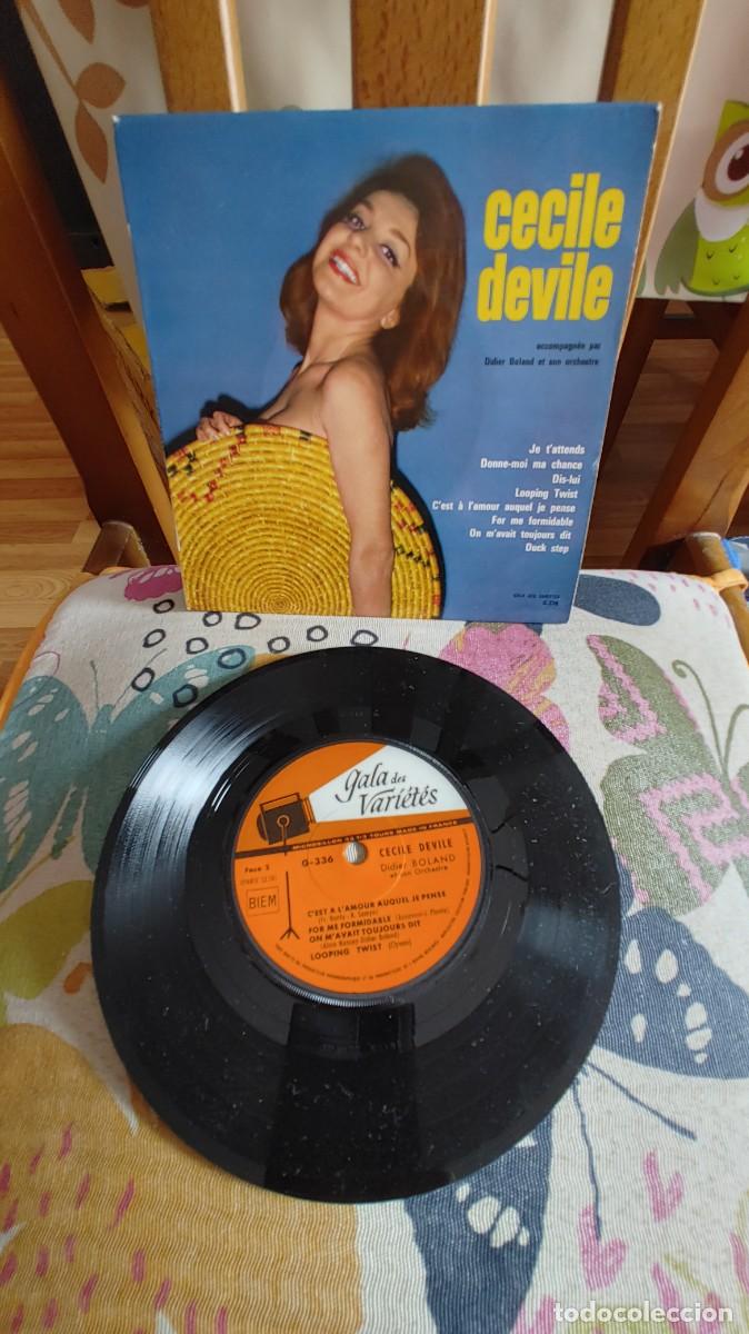 Discos de vinilo: CECILE DEVILE-EP JE TATTENDS +7 - Foto 1
