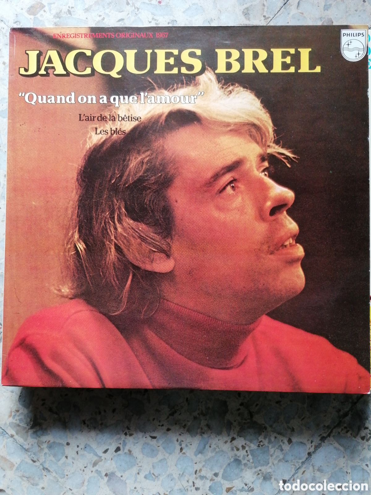 Discos de vinilo: LP JACQUES BREL QUAND ON A QUE L&acute;AMOUR 1979 - Foto 1