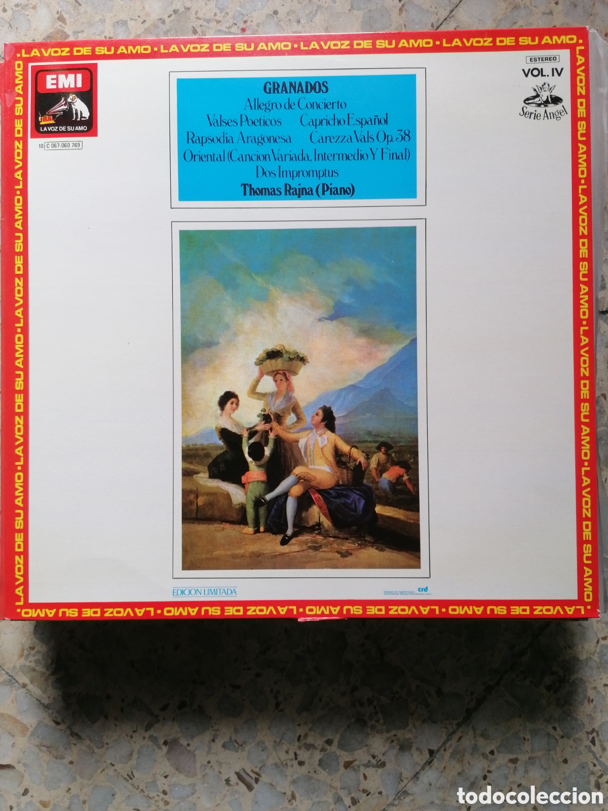Dischi in vinile: LP ENRIQUE GRANDOS LA OBRA COMPLETA PARA PIANO VOL IV THOMAS RAJNA 1978