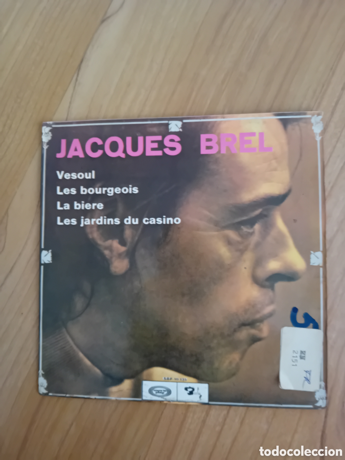 Discos de vinilo: JAQUES BREL. VESOUL. LA BIERE - Foto 1