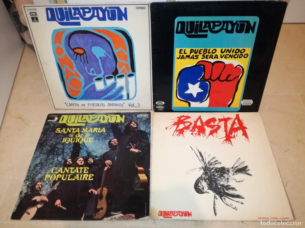Disques de vinyle: LOTE DE 4 LPs ORIGINALES DE QUILAPAYUN-VINILOS EN BUEN ESTADO
