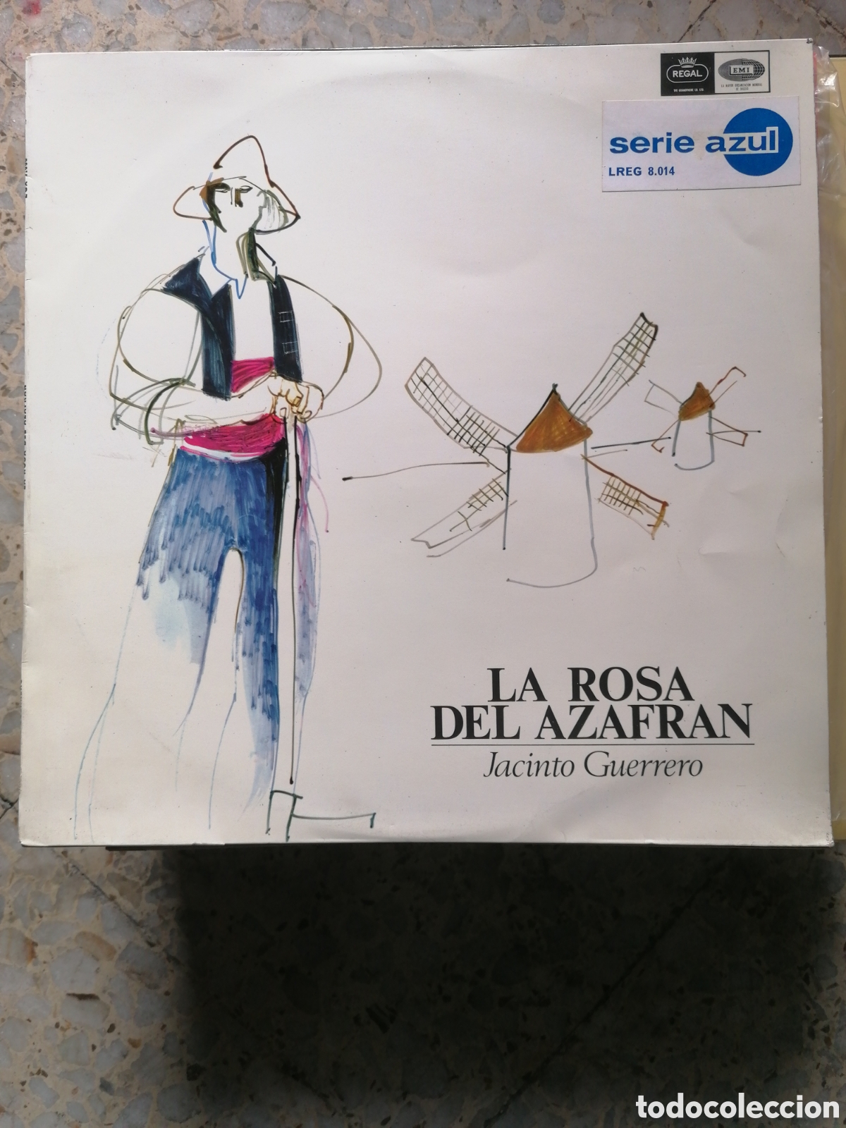 Discos de vinilo: LP LA ROSA DEL AZAFRAN JACINTO GUERRERO - Foto 1