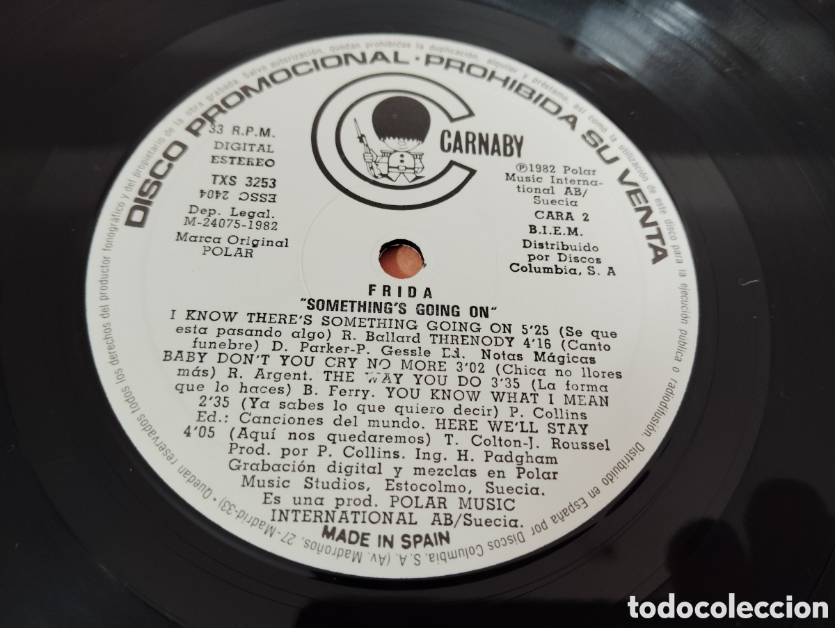Discos de vinilo: FRIDA - SOMETHINGS GOING ON , 1982 / DISCO PROMOCIONAL - Foto 4