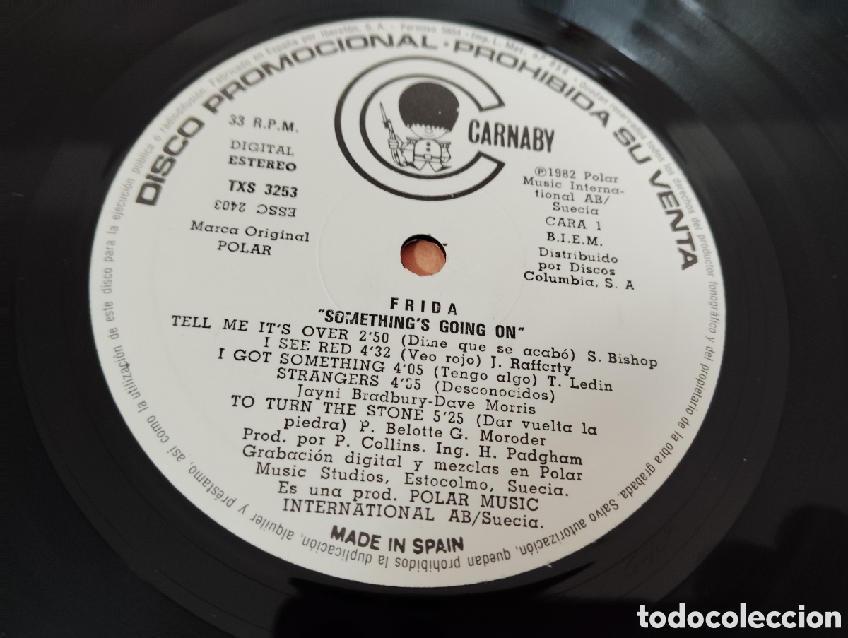 Discos de vinilo: FRIDA - SOMETHINGS GOING ON , 1982 / DISCO PROMOCIONAL - Foto 5