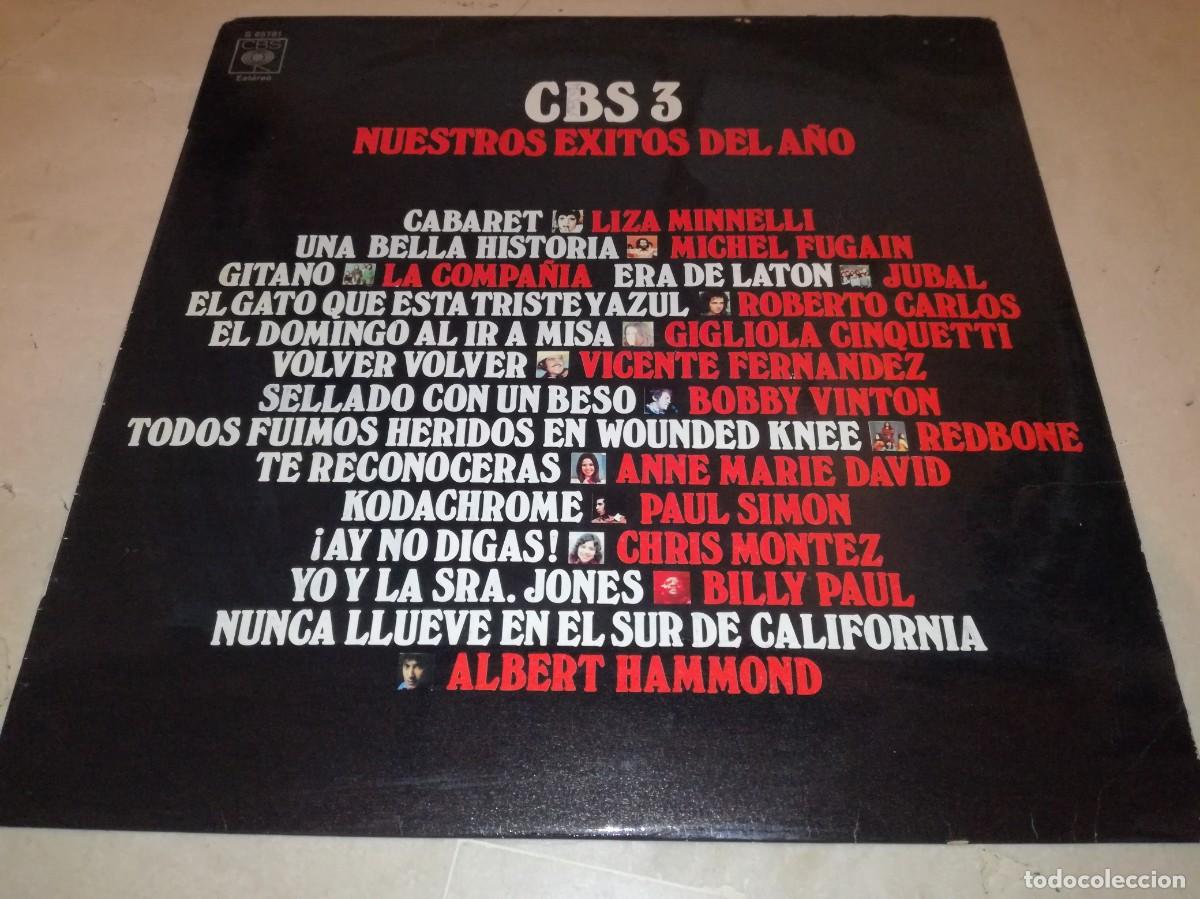 Discos de vinilo: CBS 3-NUESTROS EXITOS DEL A&Ntilde;O-ORIGINAL 1973-REBONE, PAUL SIMON, BILLY PAUL - Foto 1