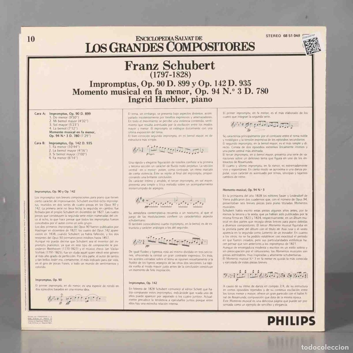 Discos de vinilo: LP. Schubert. HAEBLER - Foto 2