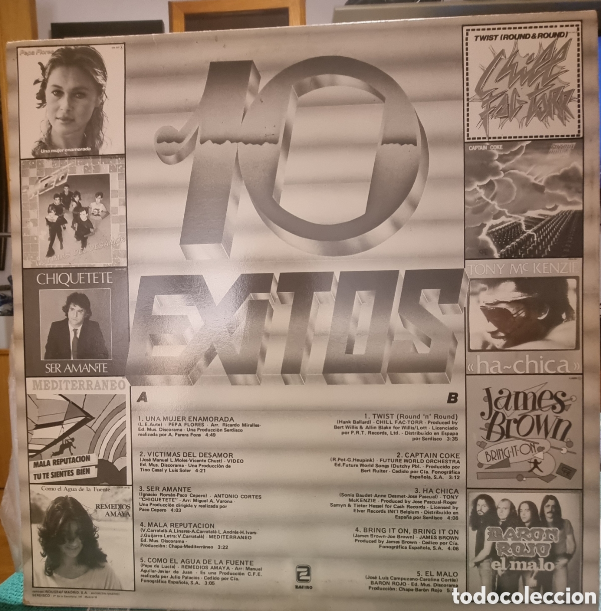Discos de vinilo: &Eacute;xitos Zafiro 10 LP vinilo - Foto 2