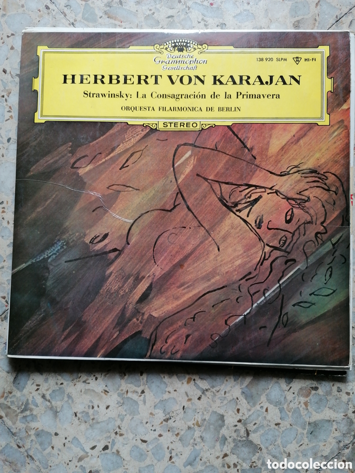 Discos de vinilo: LP KARAJAN STRAWINSKY LA CONSAGRACION DE LA PRIMAVERA - Foto 1