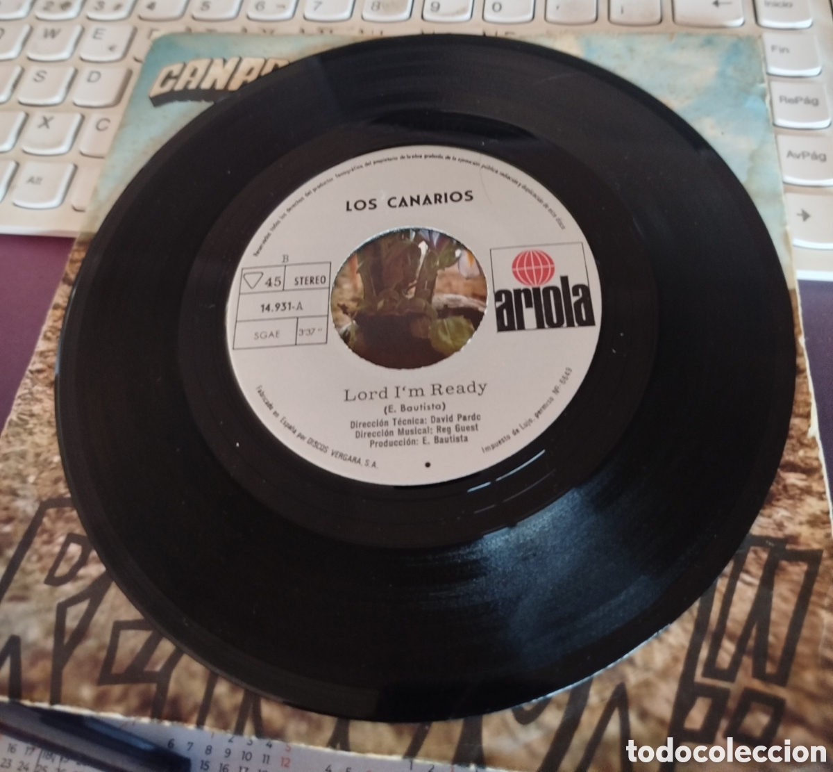 Discos de vinilo: Canarios - Reacci&oacute;n . - Foto 3