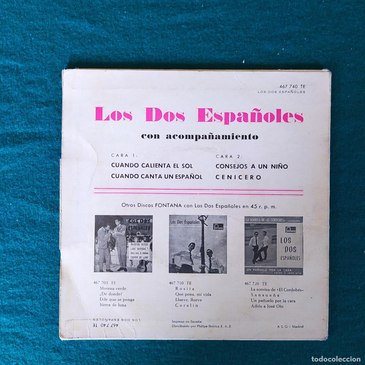 Discos de vinilo: Los Dos Espa&ntilde;oles &ndash; Cuando Calienta El Sol - Foto 2
