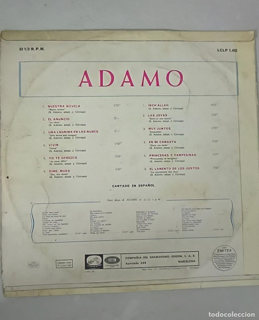 Discos de vinilo: Adamo canta en espa&ntilde;ol - Foto 2