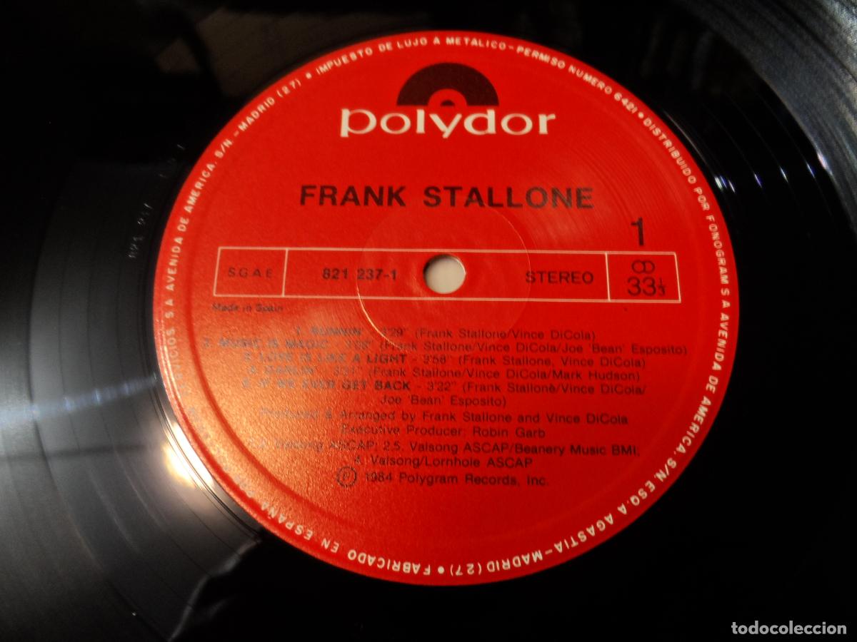 Discos de vinilo: Frank Stallone - S/T (SPAIN 1984) - Foto 3