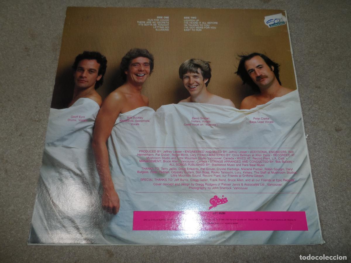 Discos de vinilo: STRAIGHT LINES - RUN FOR COVER (SPAIN 1982) - Foto 2